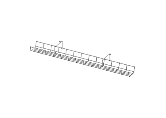 Кабель-канал 100 см сетчатый (для стола 120/140см при установке крепления для сист. блока)