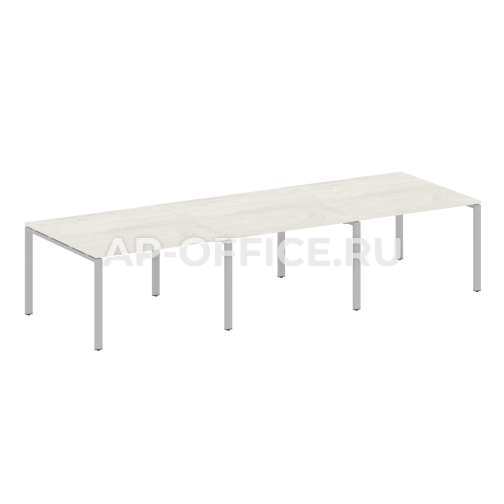 Metal System Перег. стол (3 столешницы) на П-оразном м/к БП.ПРГ-3.2 3600x1235x750