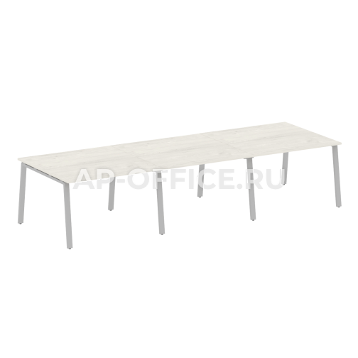 Metal System Перег. стол (3 столешницы) на А-образном м/к БА.ПРГ-3.2 3600x1235x750
