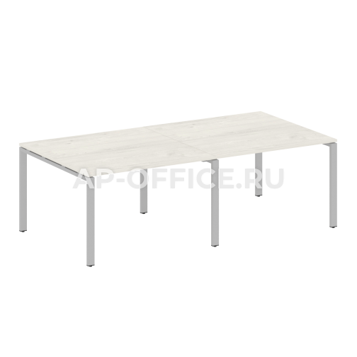 Metal System Перег. стол (2 столешницы) на П-образном м/к БП.ПРГ-2.2 2400x1235x750