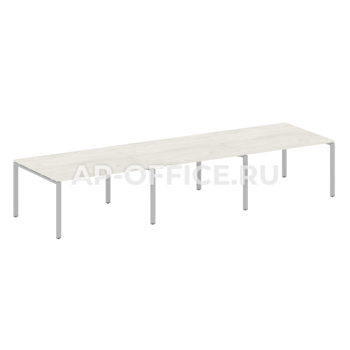 Metal System Перег. стол (3 столешницы) на П-оразном м/к БП.ПРГ-3.3 4200x1235x750