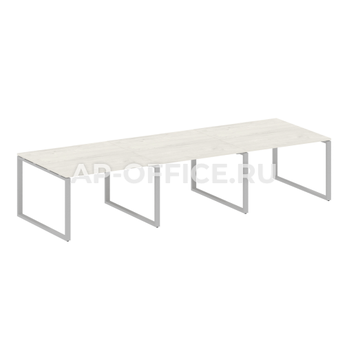 Metal System Перег. стол (3 столешницы) на О-оразном м/к БО.ПРГ-3.2 3600x1235x750