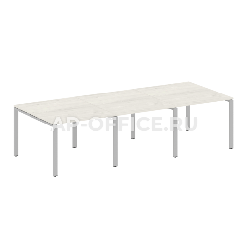 Metal System Перег. стол (3 столешницы) на П-оразном м/к БП.ПРГ-3.1 3000x1235x750