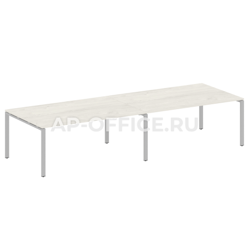 Metal System Перег. стол (2 столешницы) на П-образном м/к БП.ПРГ-2.5 3600x1235x750