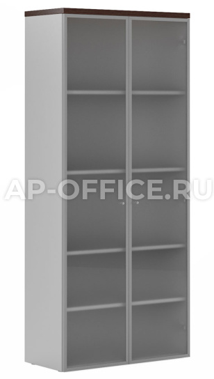 Шкаф с алюминиевыми стеклянными дверьми FLASH 2,07 м