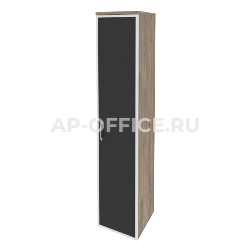 Onix Шкаф высокий узкий правый O.SU-1.10 R (R) black, 400x420x1977