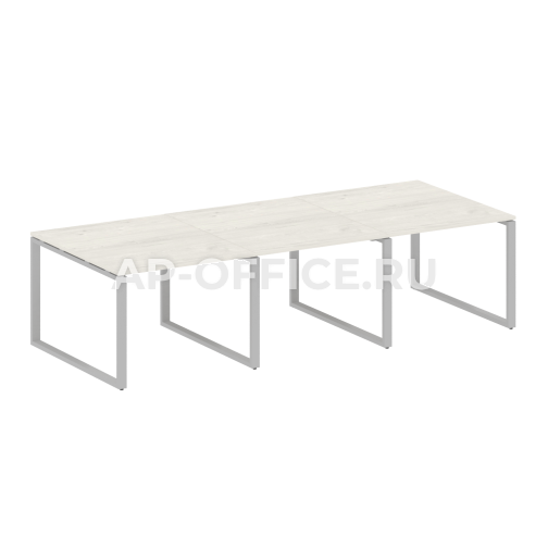 Metal System Перег. стол (3 столешницы) на О-оразном м/к БО.ПРГ-3.1 3000x1235x750